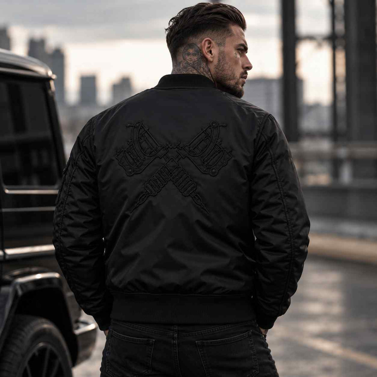 Tattooguns bomber jacket - men