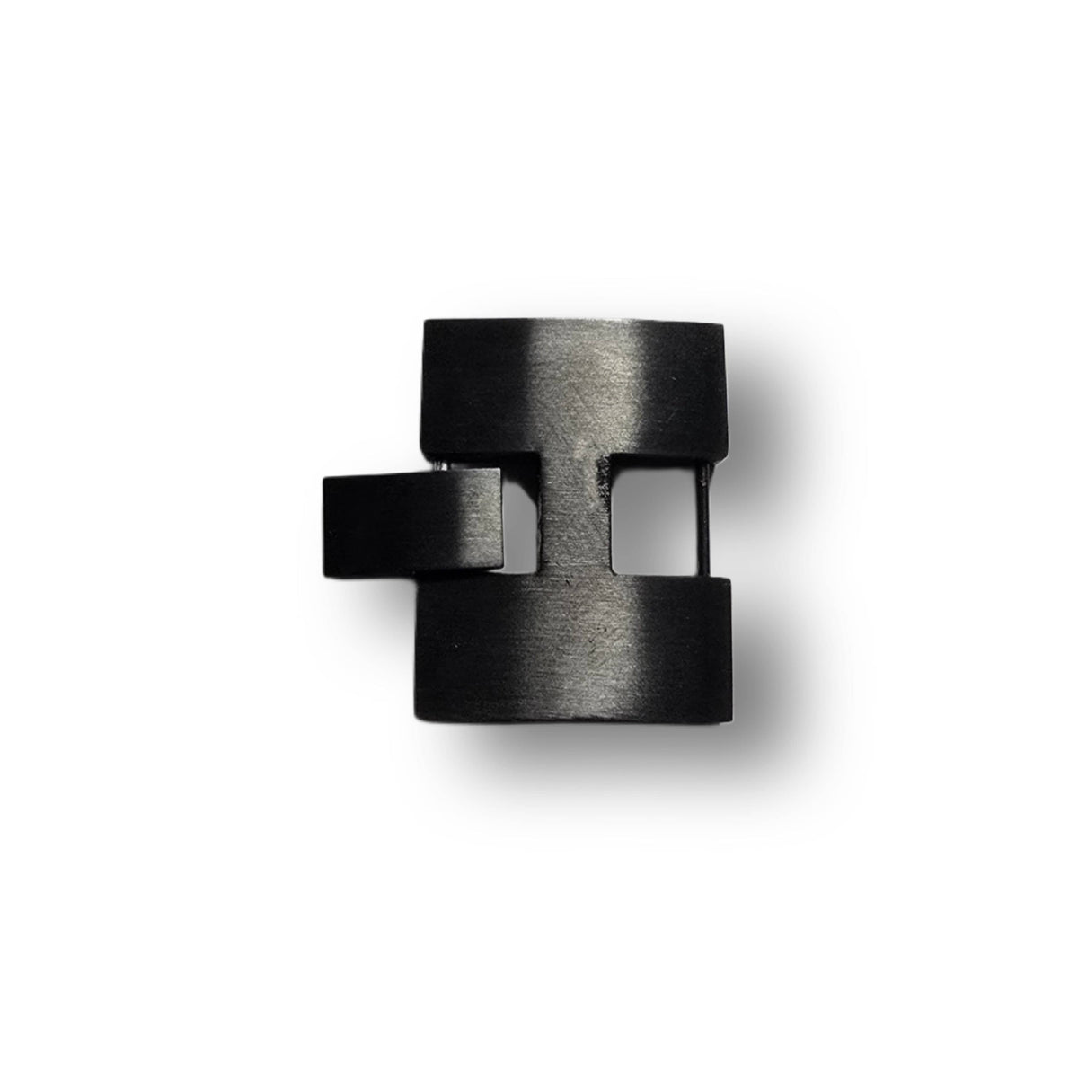 Mi Vida Loca Armband-Verlängerung schwarz, mattschwarzes Glied mit Verschlusslasche