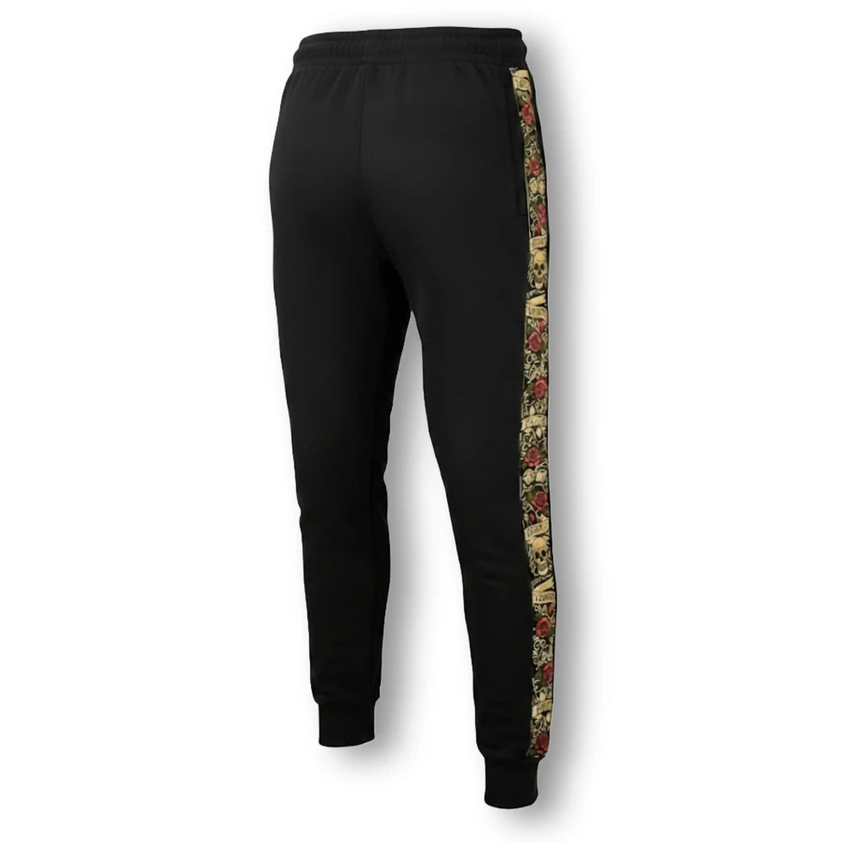MVL LFR Jogginghose schwarz, Rückseite mit gesticktem Band entlang des Hosenbeins