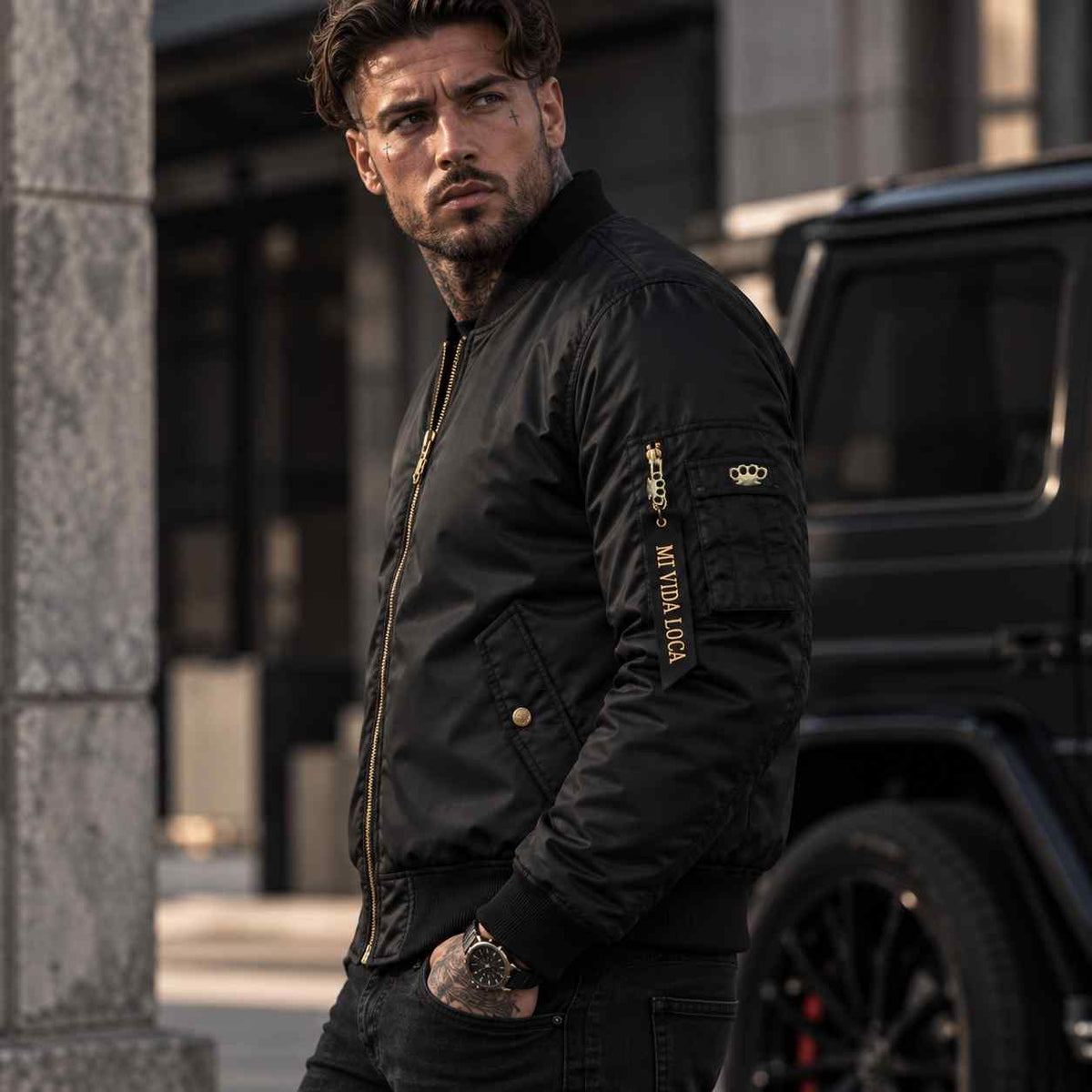 Tattooguns bomber jacket - men