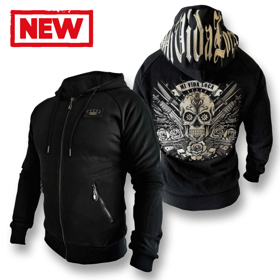 MVL Автоматические часы с черепом, японский механизм / стальной ремешок черный/черный