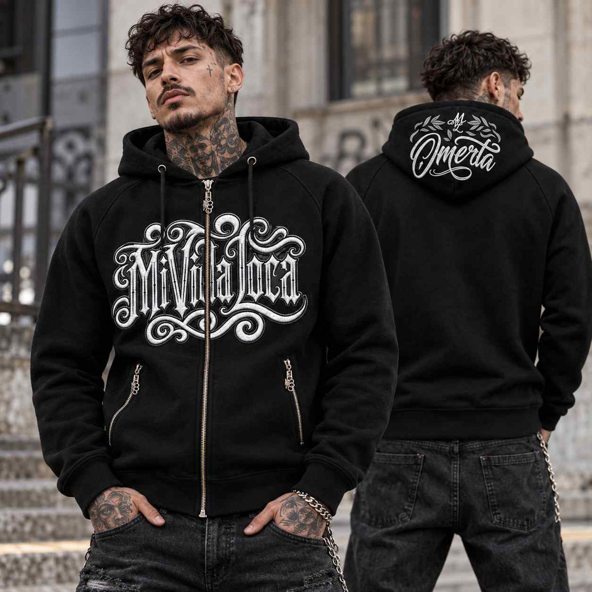 Sudadera con capucha Omerta