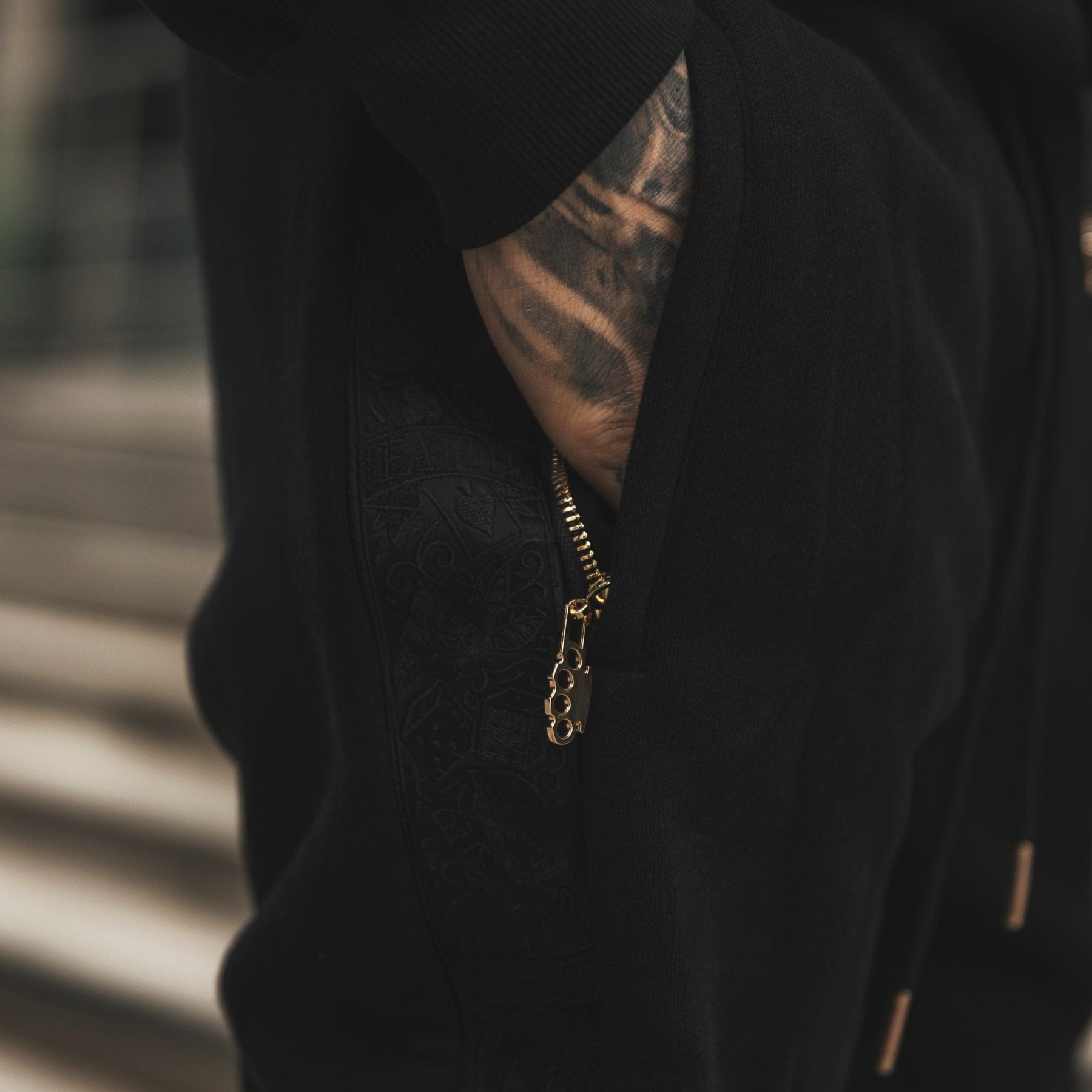 Sudadera con capucha y pantalón deportivo LFR - Negro/negro