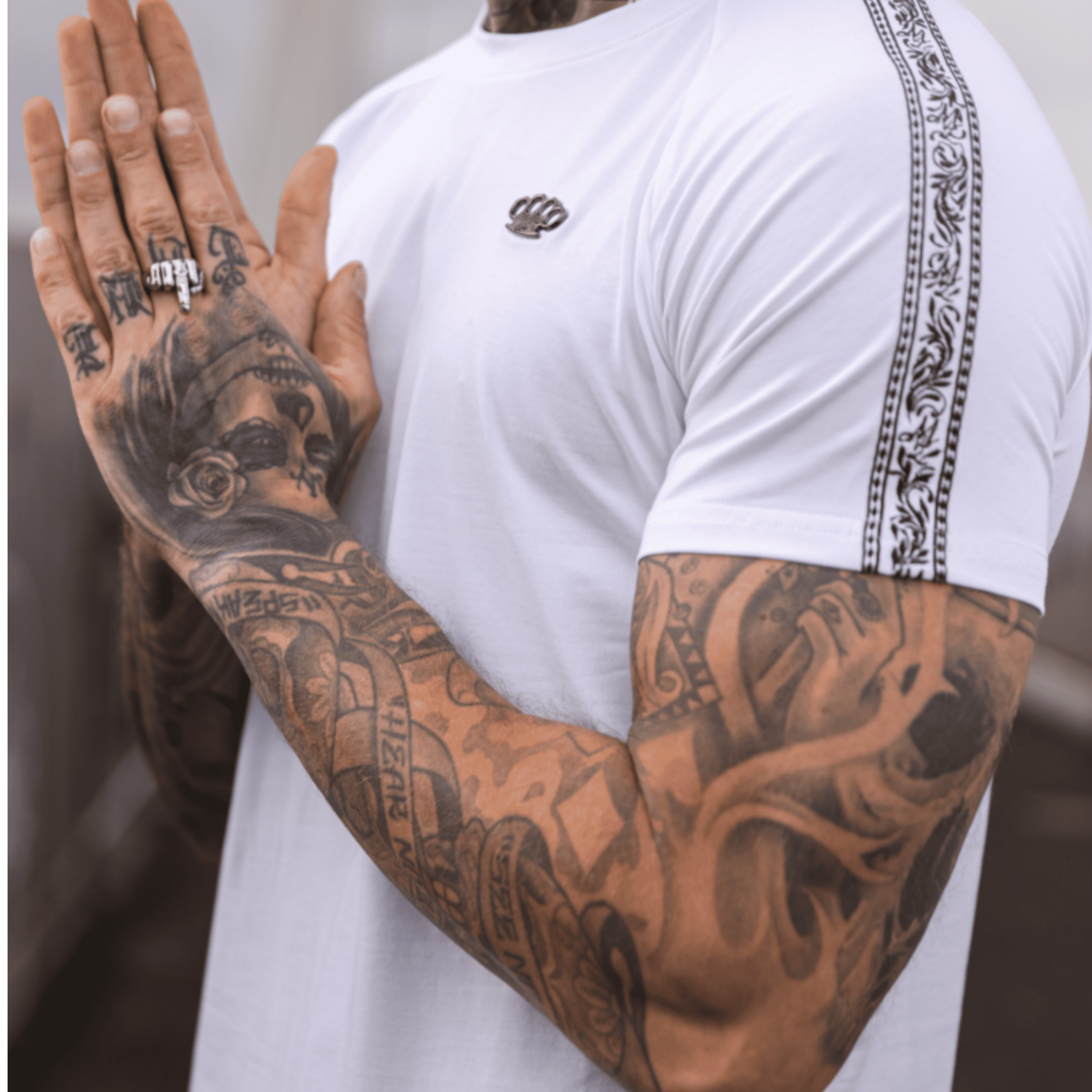 Camiseta MVL Meander - blanca