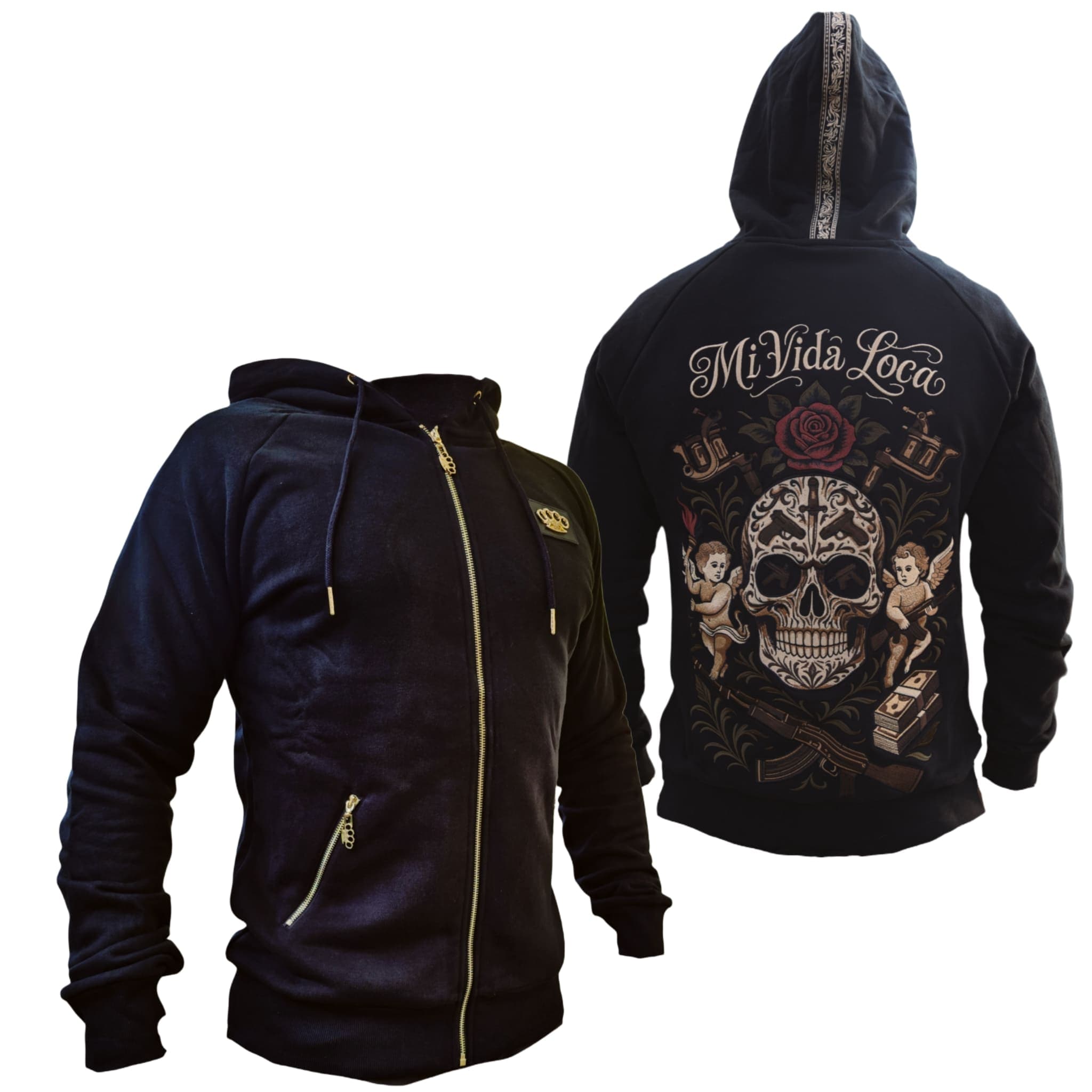 Sweat à capuche MVL AK Skull