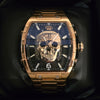 MVL Automatic skull watch japan movement - steel band - rose gold