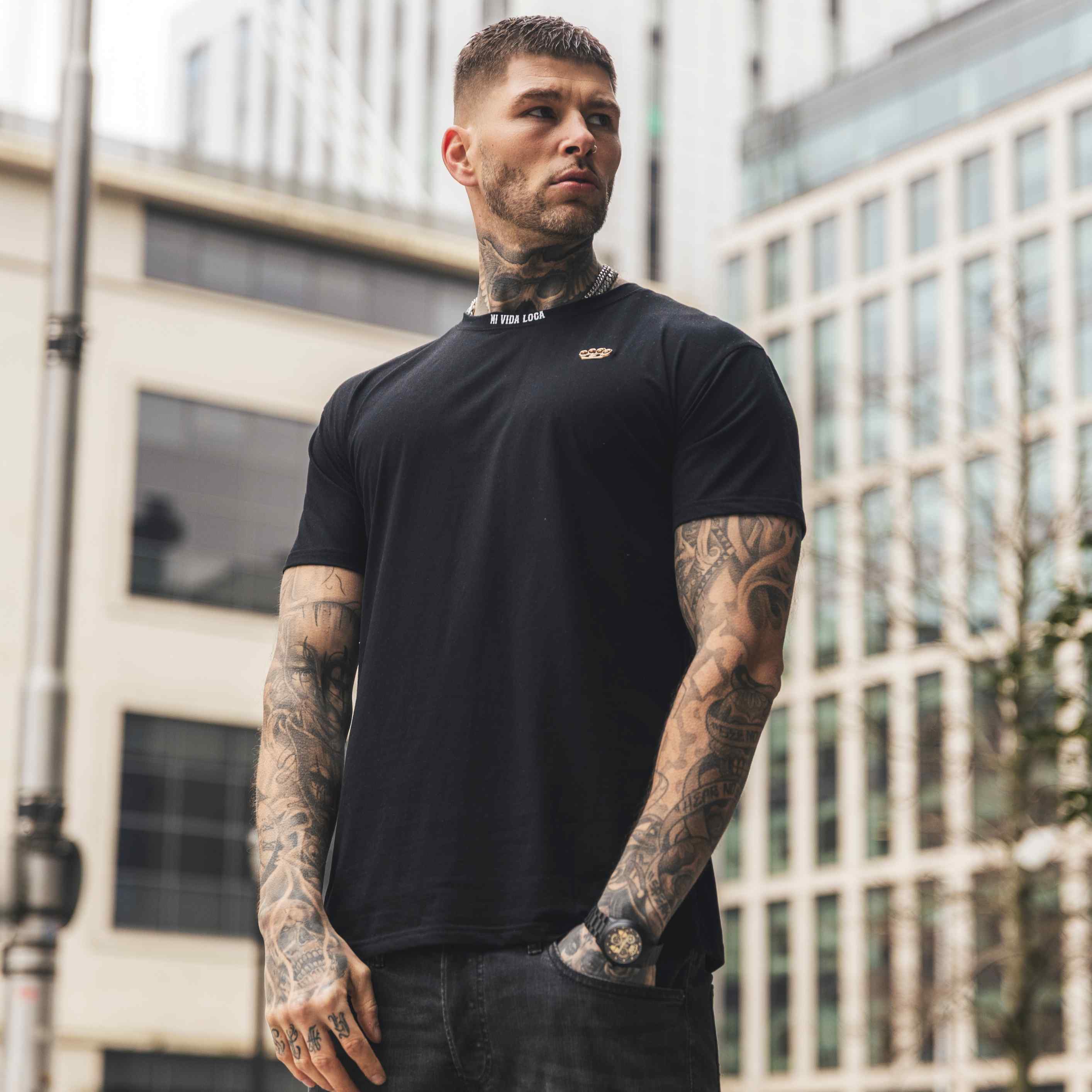 Camiseta «Ink addict» - negra
