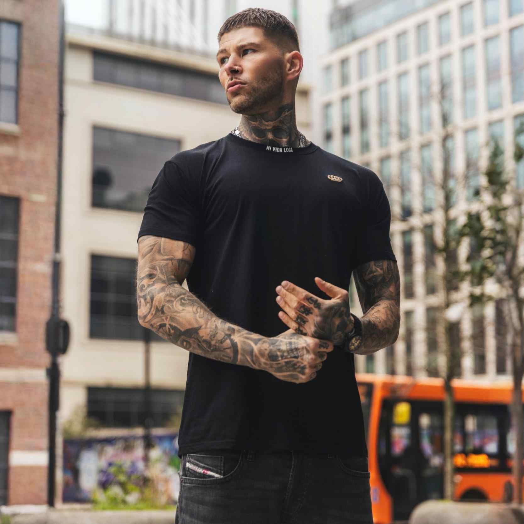 Camiseta «Ink addict» - negra