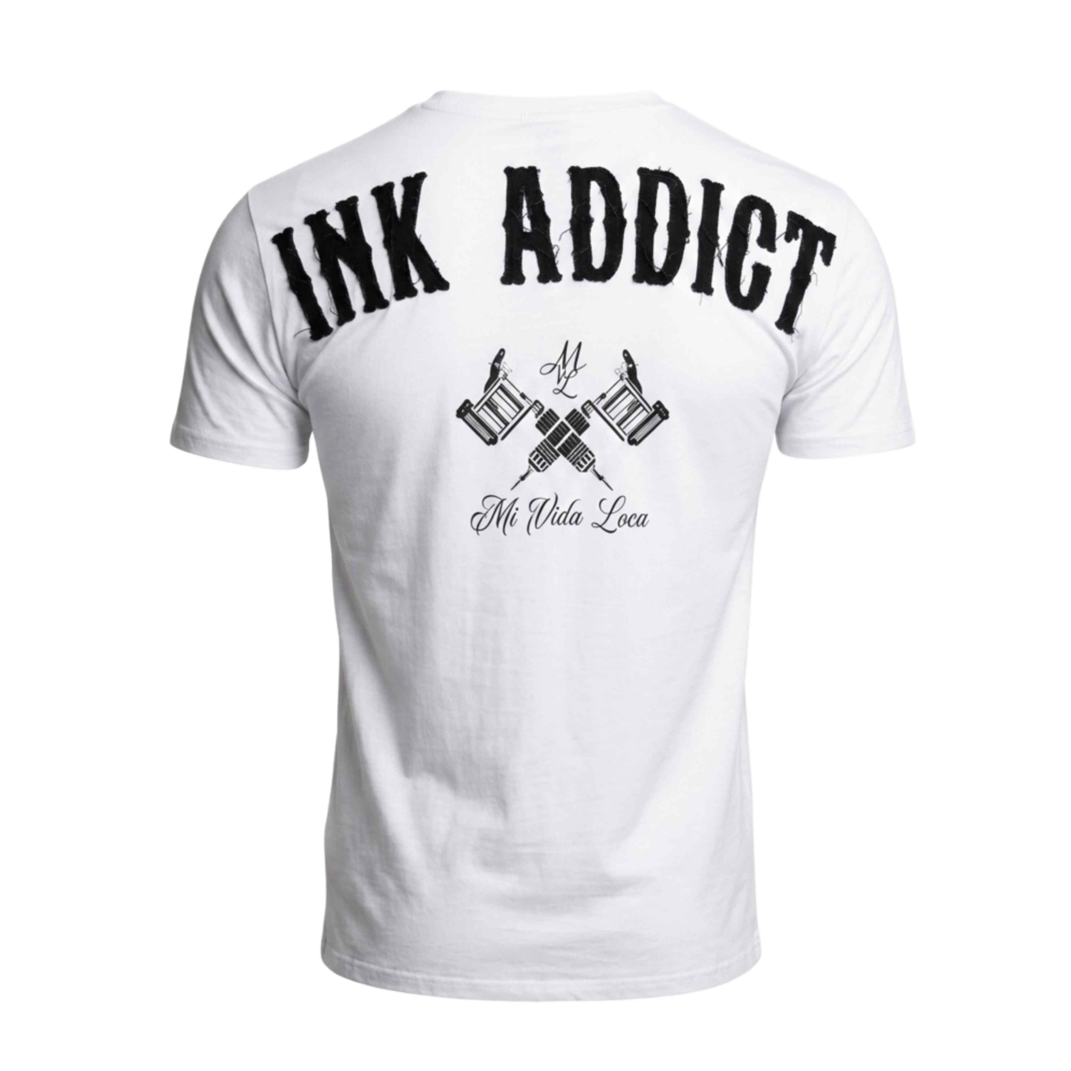 Camiseta «Ink addict» - Blanca