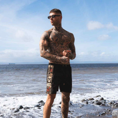 LFR jogger Swimming shorts - black/color