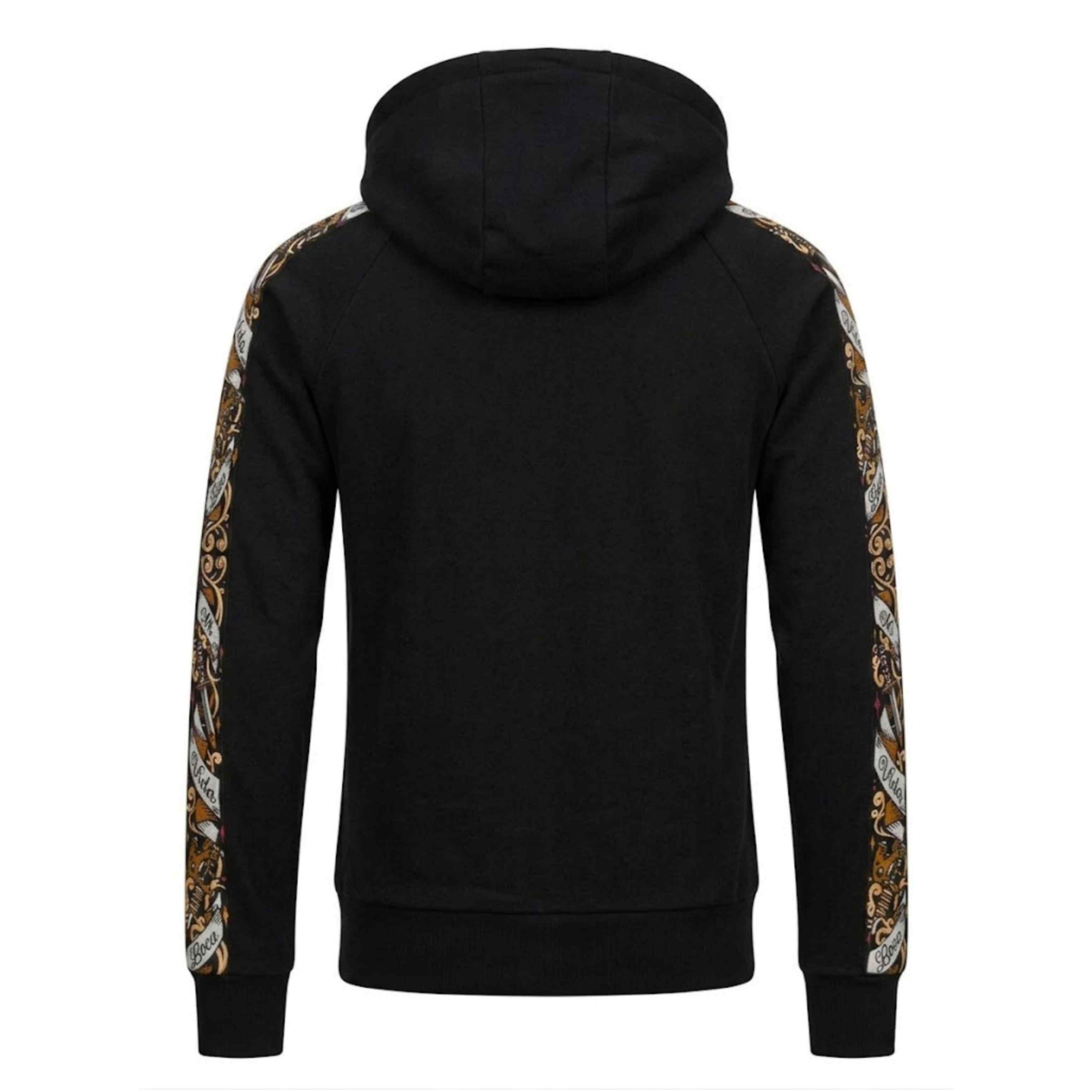 Felpa con cappuccio Savage decorata - nera