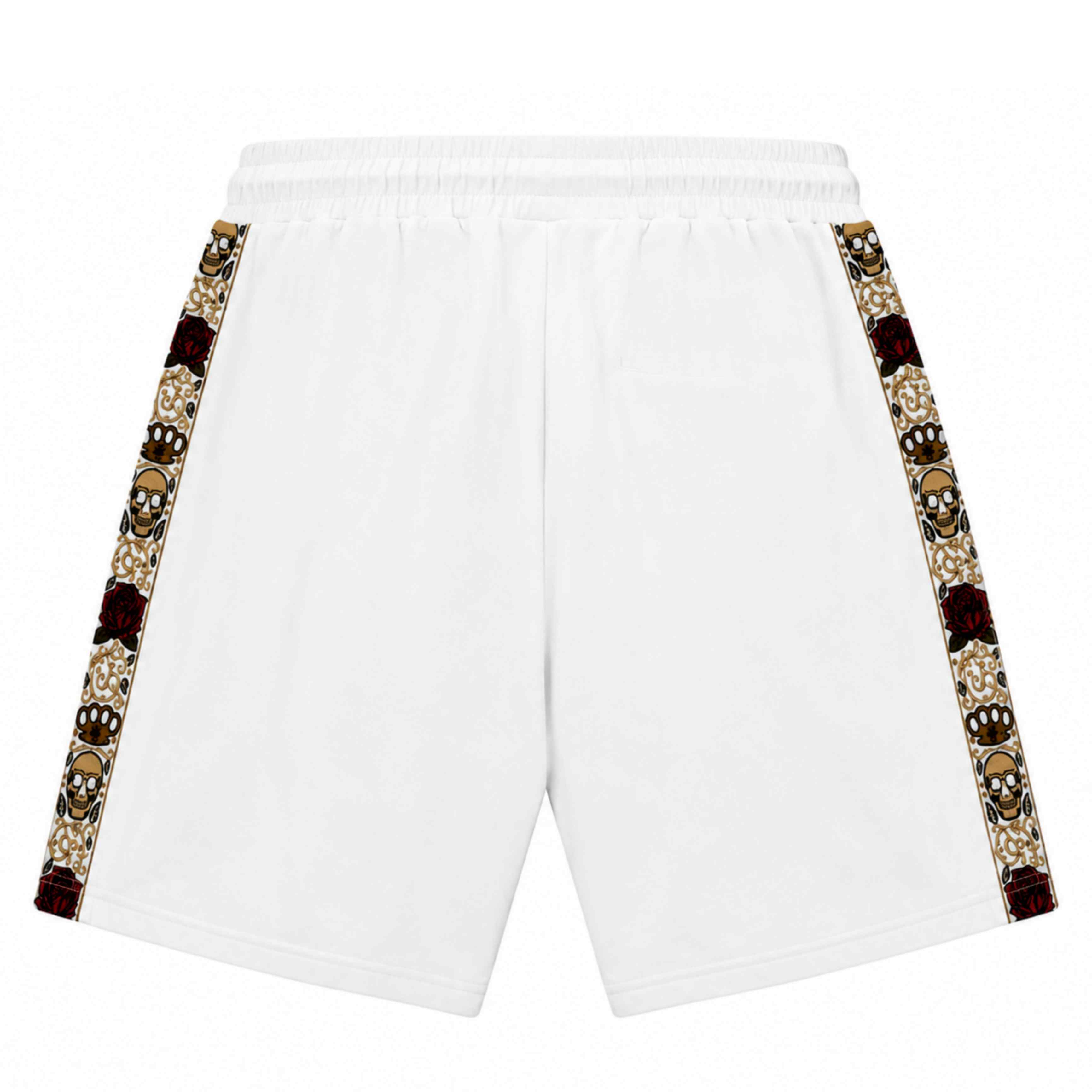 Calavera Jogging-Shorts – weiß