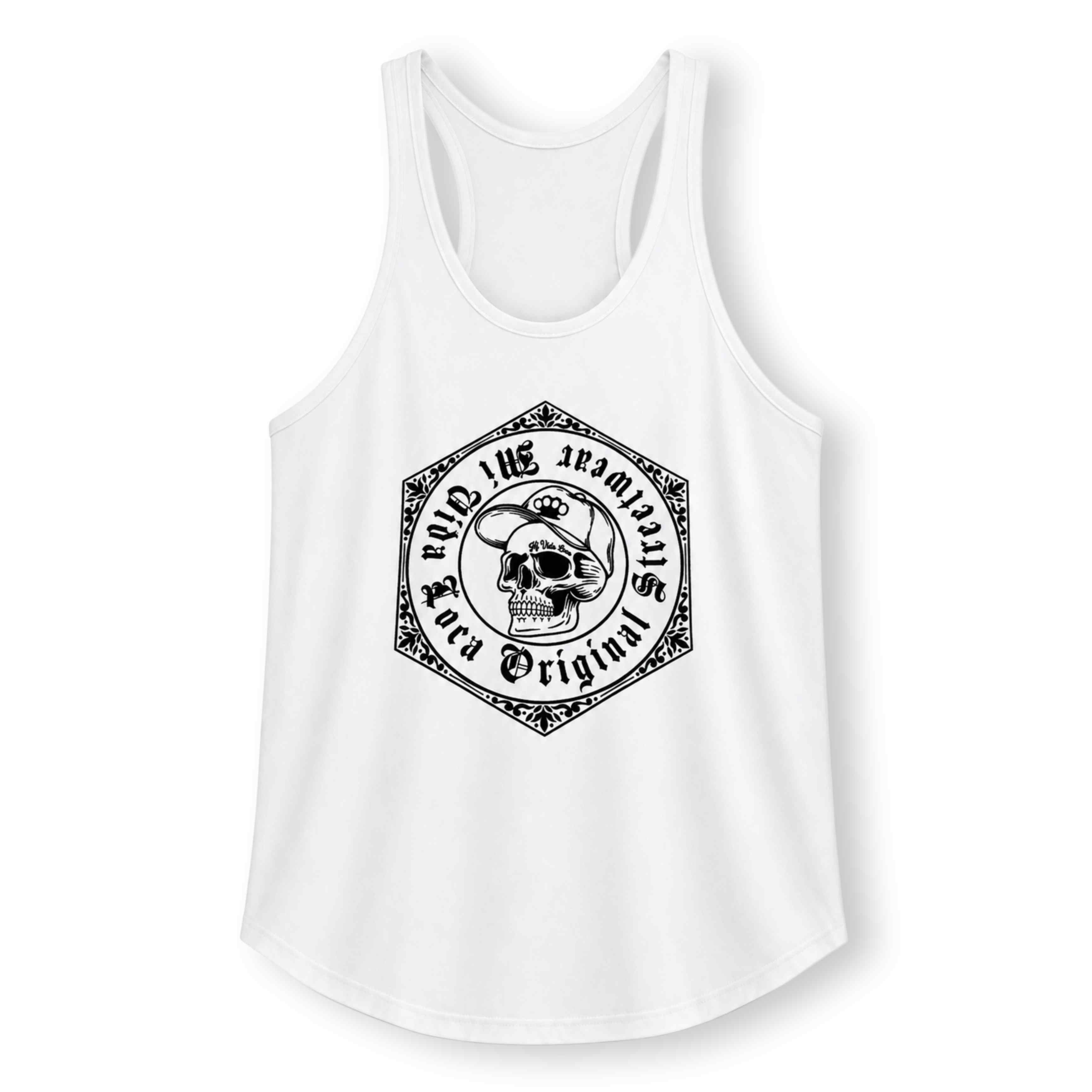 Camiseta sin mangas MVL «Original streetwear» - blanca