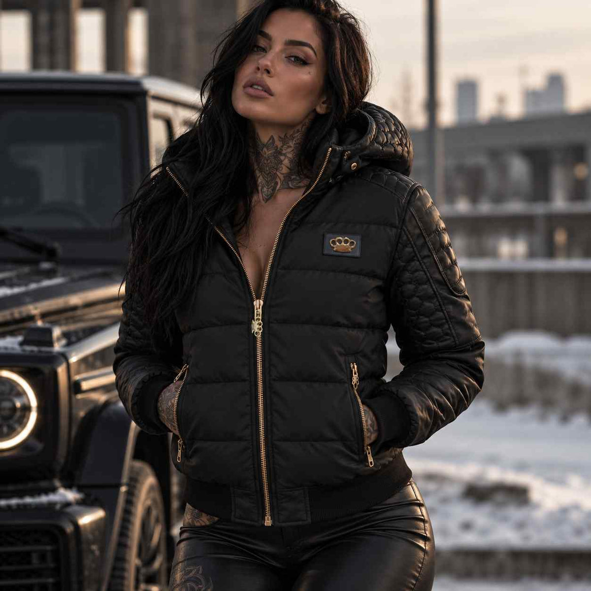 Veste d'hiver Tattooguns - femme