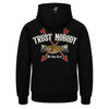 Bluza z kapturem i zamkiem „Trust nobody”